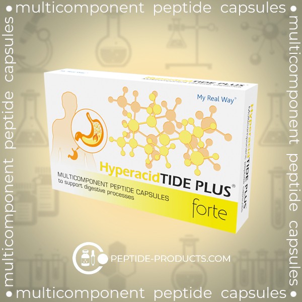 Hyperacid TIDE PLUS FORTE - peptide bioregulator for hyperacidity.