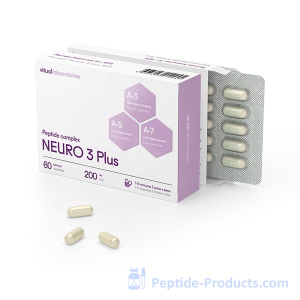 NEURO 3 Plus is a natural Khavinson peptide complex for brain and ...